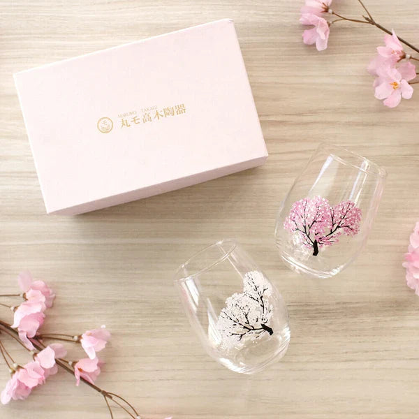 Colour Changing Sakura Glass Cup Set