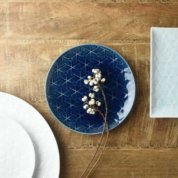 Hatago Ajiro Plate (Navy Blue)