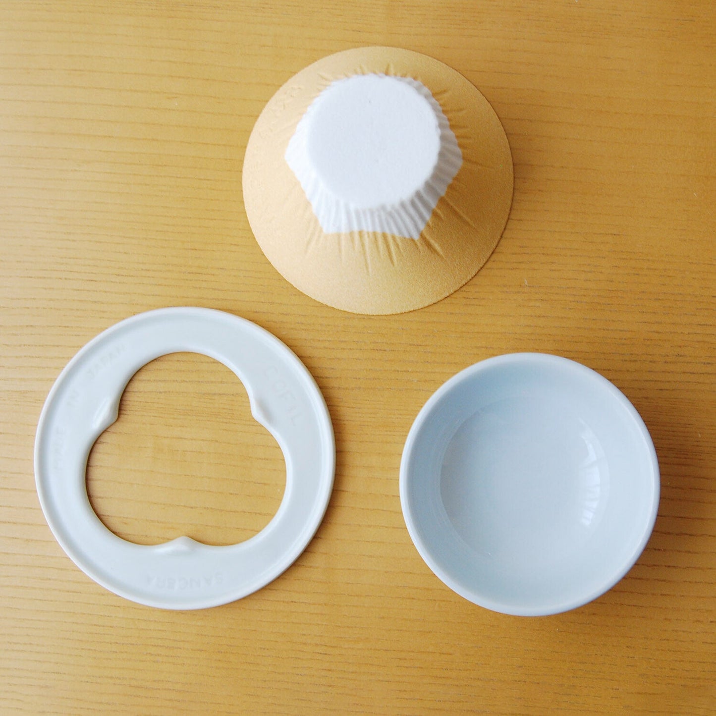 Yellow Cofil FUJI Ceramic Coffee Filter Dripper