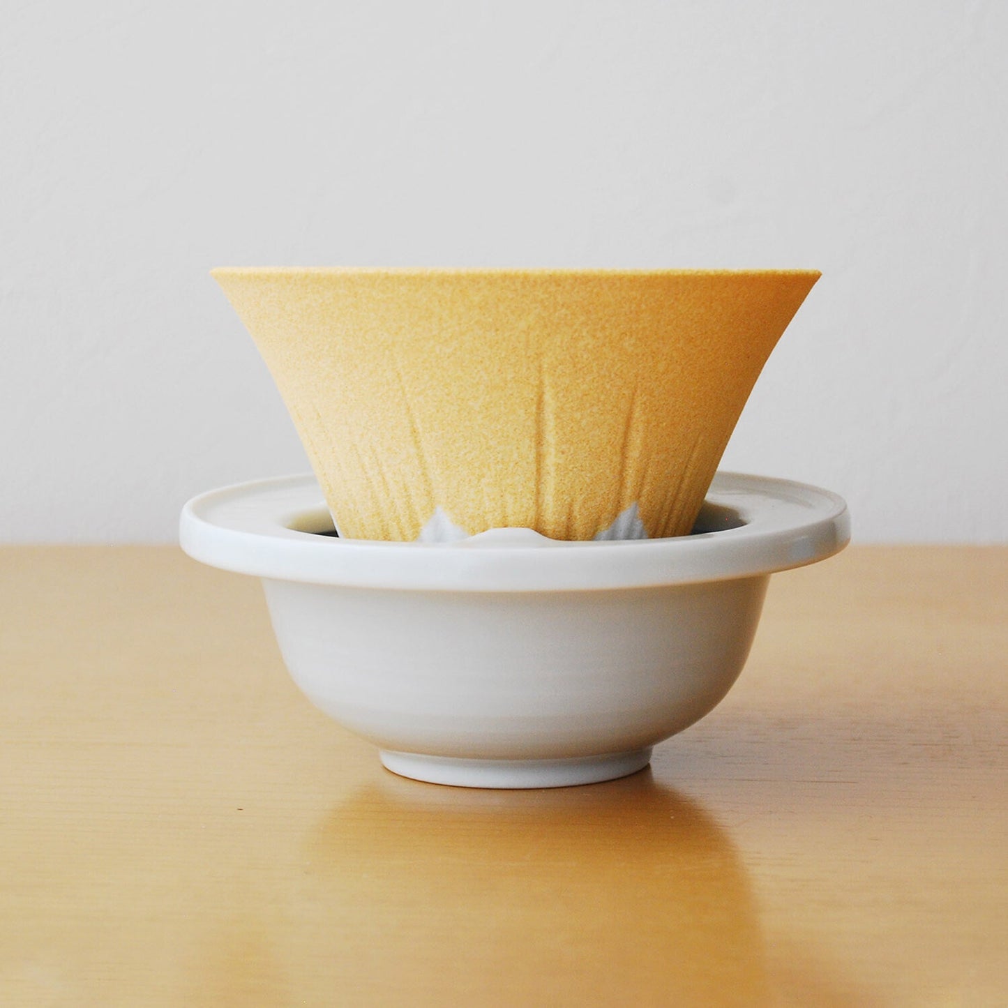 Yellow Cofil FUJI Ceramic Coffee Filter Dripper