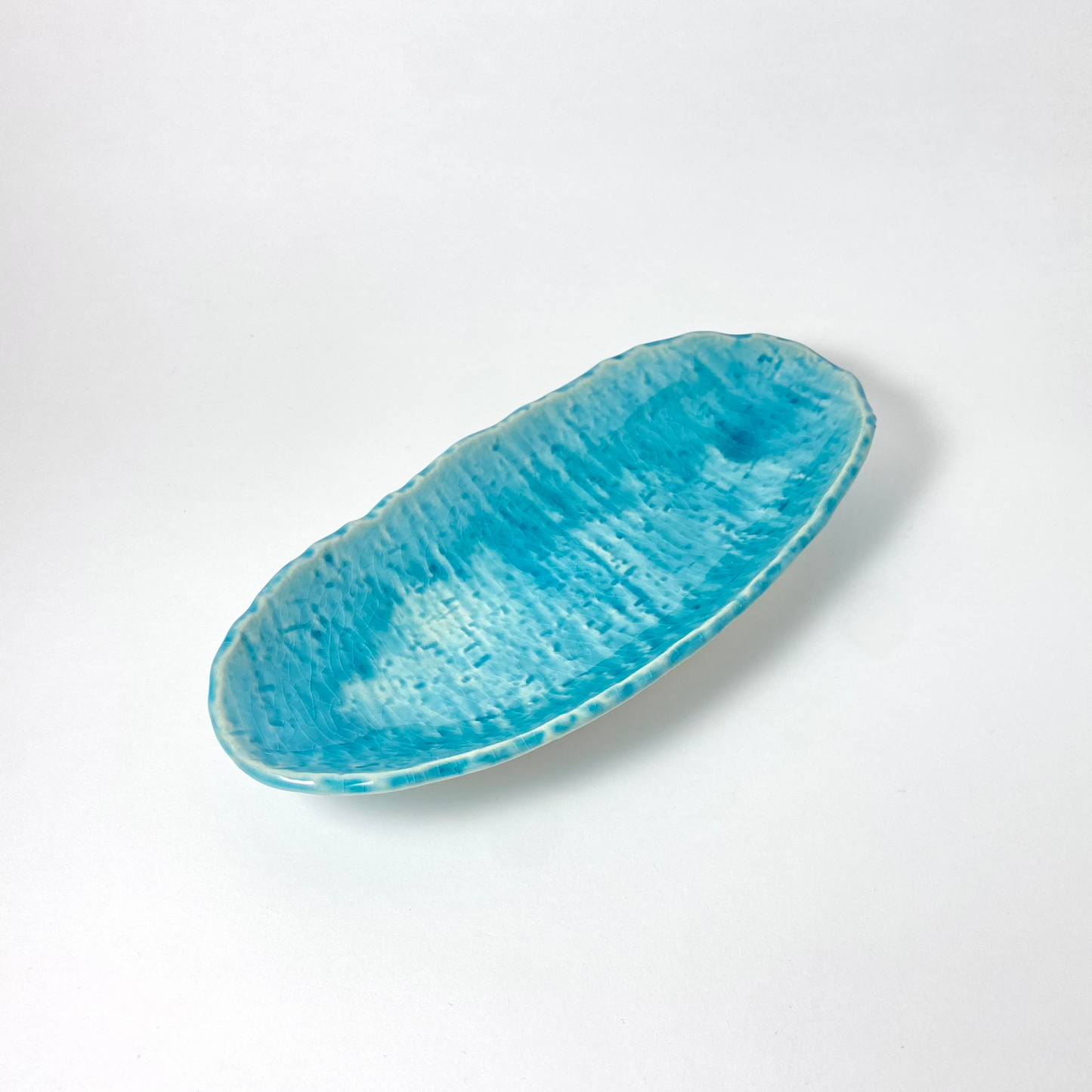 Uta Turkish Blue Oval Plate
