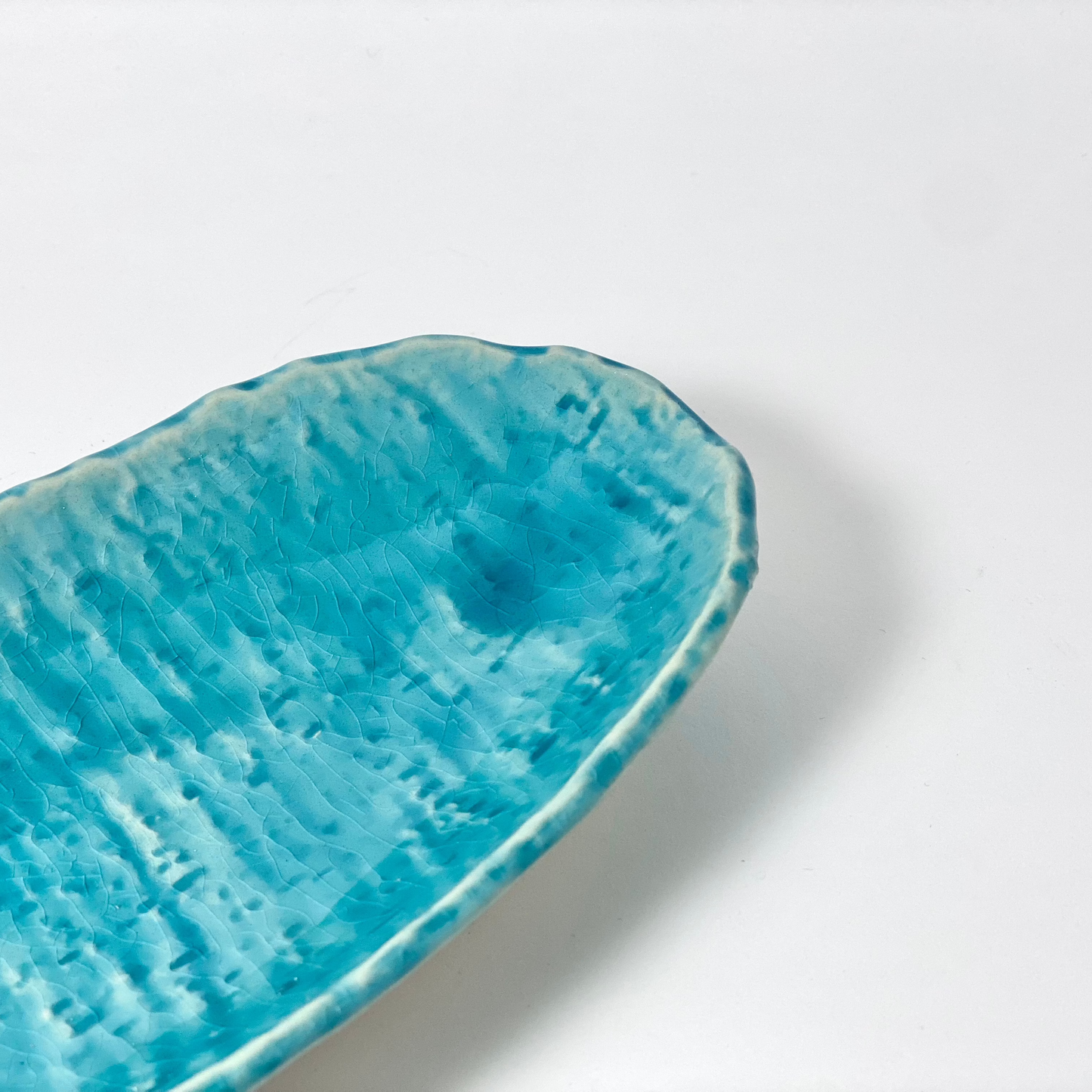 Uta Turkish Blue Oval Plate