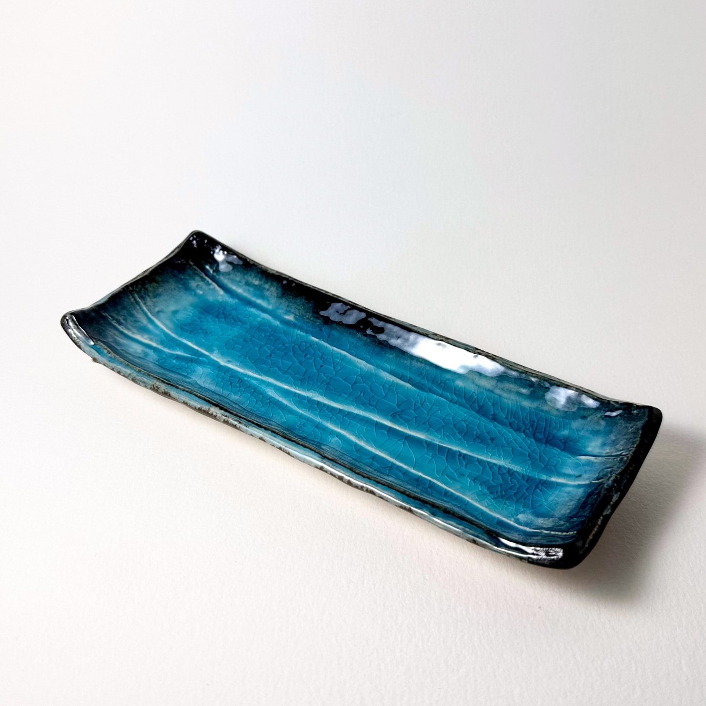 Turkish Blue Long Plate 20cm