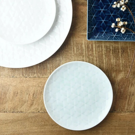 Hatago Blue & White Ajiro Plate