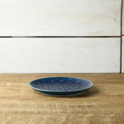 Hatago Ajiro Plate (Navy Blue)