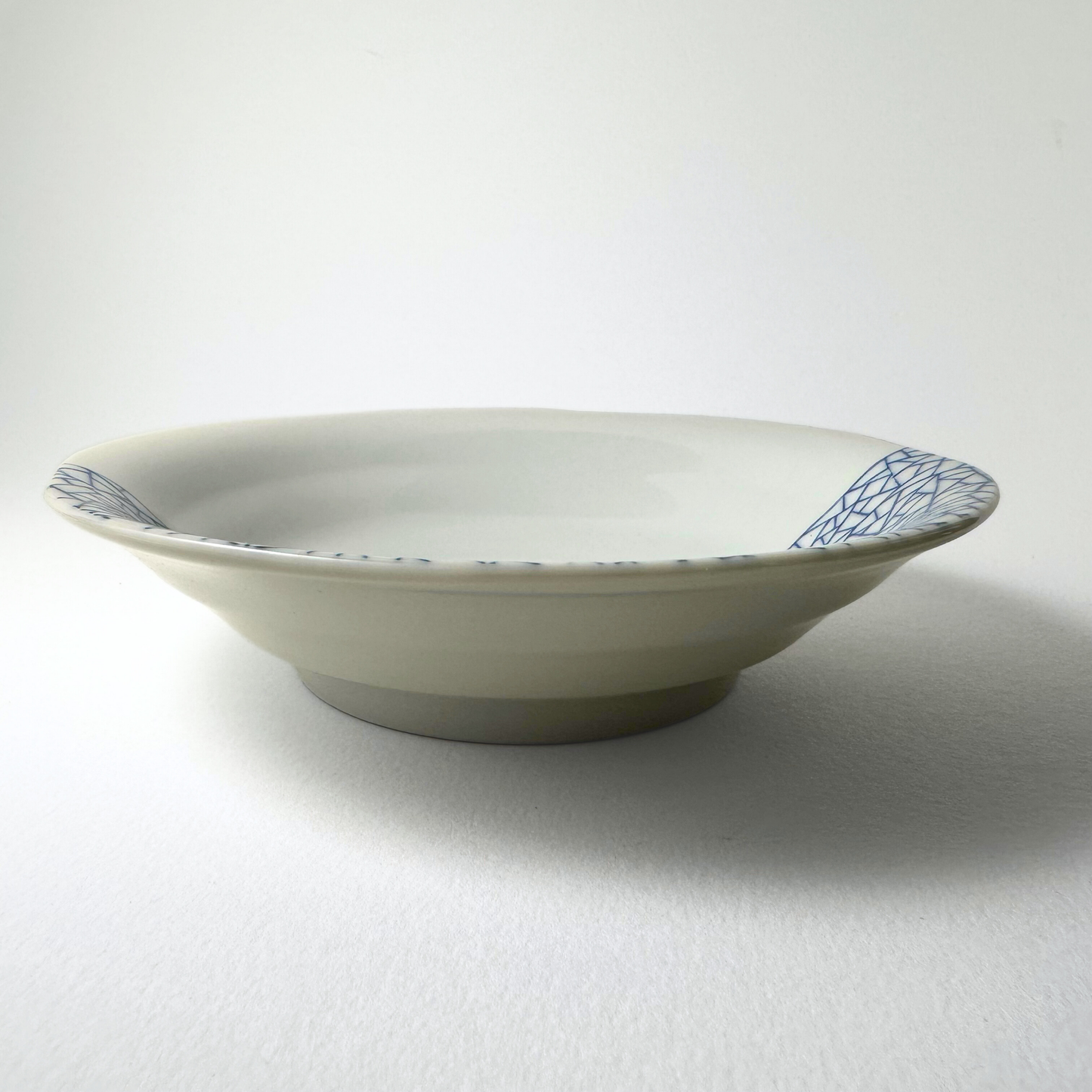 Ice Skating Neko Shallow Bowl