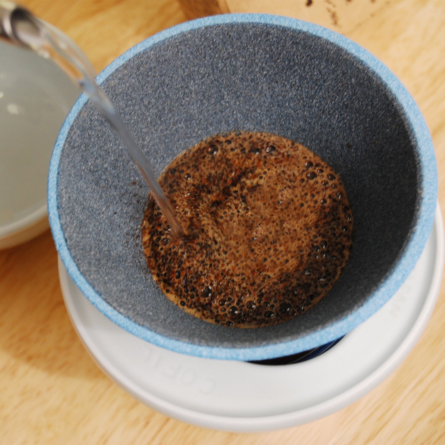 Blue Cofil FUJI Ceramic Coffee Filter Dripper