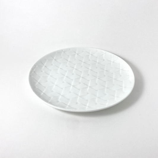 Hatago White Ajiro Plate