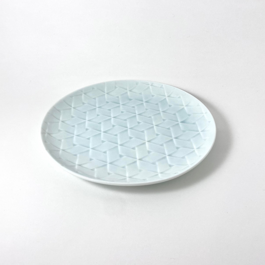 Hatago Blue & White Ajiro Plate