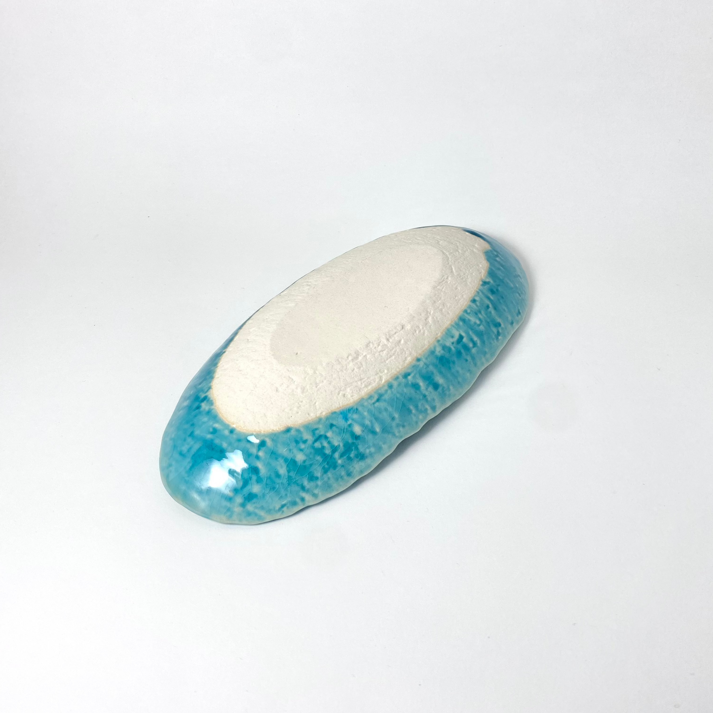 Uta Turkish Blue Oval Plate