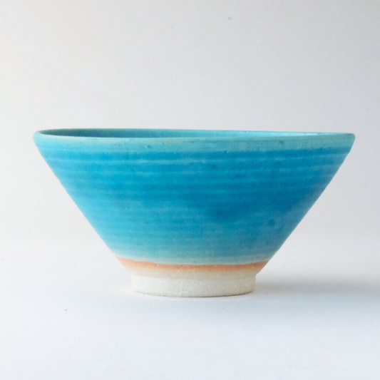 Matt Turkish Blue Matcha Bowl